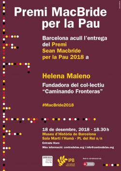 L'activista pels drets humans, Helena Maleno, rep el Premi McBride per la Pau