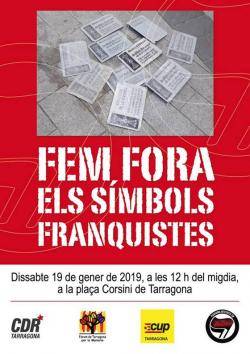 Retirada de plaques franquistes a Tarragona