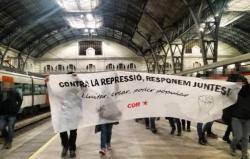Protestes a diferents poblacions contra les detencions de la policia espanyola