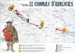 1714 Les forces catalanes derroten les borb&ograve;niques a Arb&uacute;cies