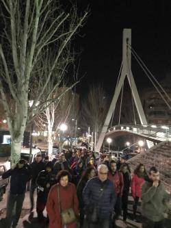 Centenars de persones s'han solidaritzat amb en Martí aquest vespre a Martorell