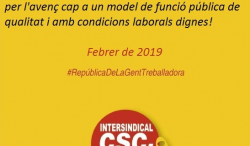 La Intersindical-CSC convoca vaga general pels dies 5, 6 i 7 de febrer
