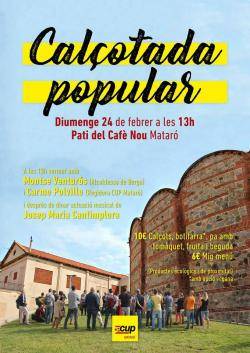 Calçotada popular de la CUP a Mataró