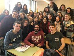 El Correllengua als instituts de Mataró de la mà de System Beat