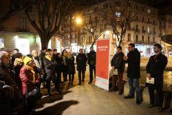 Ahir al vespre Guanyem Girona va celebrar un acte en memòria del 80è aniversari dels últims bombardejos de l?aviació feixista sobre Girona