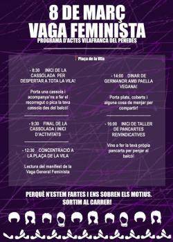 Vilafranca acollirà una nova jornada de mobilització per la vaga general feminista