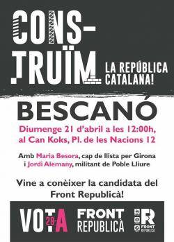Acte organitzat per Front Republicà a Bescanó