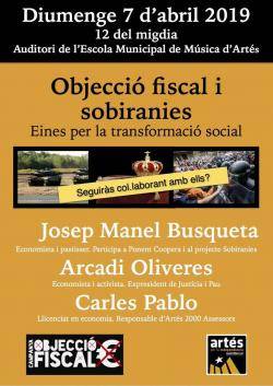 S'inicia la campanya d'objecció fiscal #ni1euro