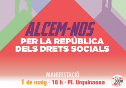 L'independentisme es manifestarà l'1 de maig per una República catalana dels drets socials