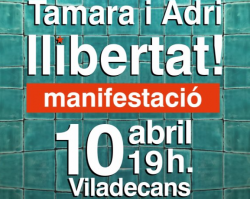 Mobilitzacions a Esplugues i Viladecans en suport a l'Adrià i la Tamara