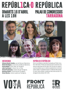 El Front Republicà es presenta a Tarragona