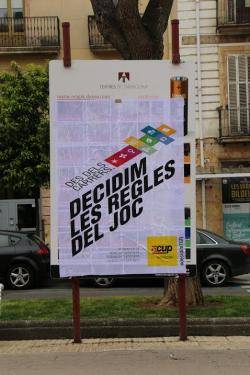 La CUP de Tarragona fa públic el lema de la campanya" Des dels carrers, decidim les regles del joc"