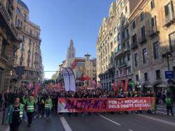 Clam popular per una República catalana que garanteixi tots els drets socials i laborals