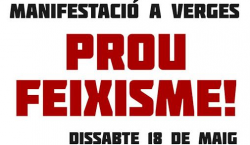 Manifestació antifeixista a Verges «Fora feixisme dels nostres pobles»