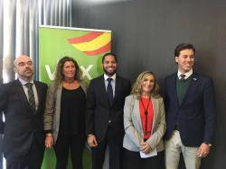 Jorge Buxadé Villalba (començant per l'esquerra) candidat de Vox a les eleccions europees (imatge: Las Voces del Pueblo)