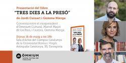 Presentació de "Tres dies a la presó" de Jordi Cuixart i Gemma Nierga a Tarragona