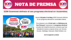 SOM Gramenet presenta el seu programa electoral