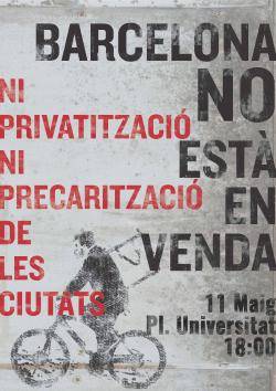 Mobilització a Barcelona contra la privatització i la precarització de les ciutats