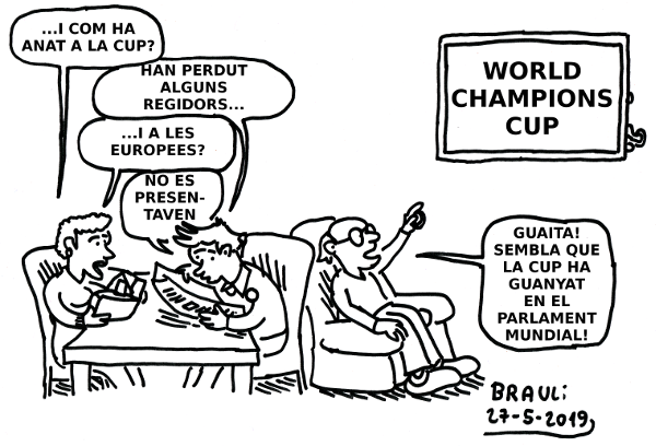 Sembla que la CUP ha guanyat en el parlament mundial...