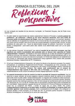 Jornada electoral del 26-M: Reflexions i perspectives