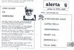 1986 Mor el poeta i patriota Joan Oliver (Pere Quart)