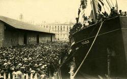 1909 Embarcament de tropes que desencadenen els fets de la Setmana Tràgica