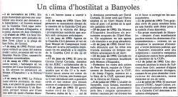 1992 Uns "desconeguts" causen danys a casa de Joan Geli, advocat de Banyoles