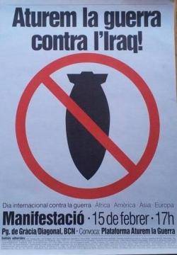 2003 Mobilitzaci&oacute; contra la guerra a l'Irac