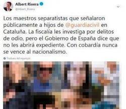 Albert Rivera, un dels polítics que va linxar els docents de l'IES Palau