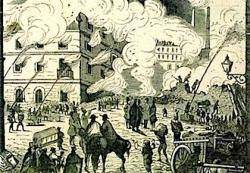 1854 Revolta obrera i crema de les màquines selfactines a Barcelona