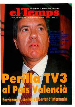 1989 Acció Cultural del País Valencià multada amb 10 milions de pessetes per haver desprecintat la xarxa de repetidors de TV3