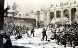 1840 Avalot de les levites a Barcelona: manifestació antiprogressista de l'alta burgesia d'adhesió a Maria Cristina i Isabell II