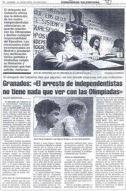 1992 Ràtzia Olímpica: Jordi Manyé, Marc Vila i Enric Cot són detinguts a Mataró