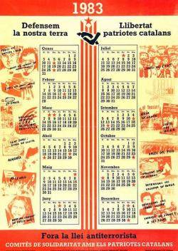Calendari dels CSPC de l'any 1983