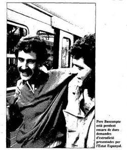 1985 Pere Bascompte surt en llibertat de la presó de Tolosa de Llenguadoc