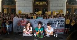 Concentració i roda de premsa a Sabadell en solidaritat amb els independentistes empresonats