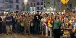 Concentració a Barcelona en solidaritat amb els independentistes empresonats