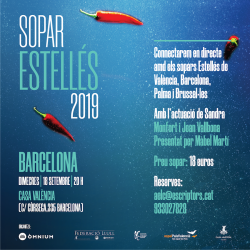 Festa Estellés Barcelona, València, Palma i Brussel·les