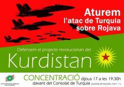 Concentració al Consolat Turquia en suport amb el Kurdistan
