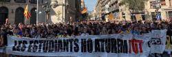 Vaga estudiantil i manifestació en resposta a la repressió