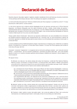 Declaració de Sants