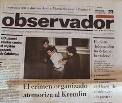 1990 Primer número del diari "El Observador"