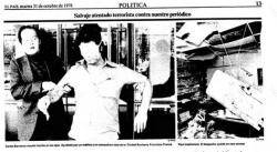 1978 Un paquet bomba d'un grup ultradretà esclata a la redacció d'"El País"
