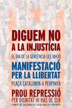 El Comitè de Solidaritat Catalana amb Catalunya convoca una concentració a Perpinyà