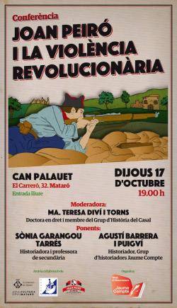 Acte a Mataró: "Joan Peiró i la violència revolucionària"