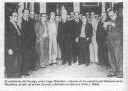 1936 El Govern de la República espanyola es trasllada a València