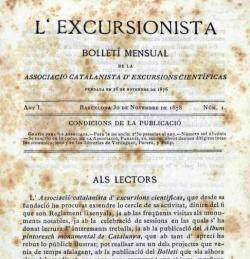 1876 Neix l'Associació Catalanista d'Excursions Científiques