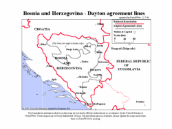 1995 Se signa l'Acord de Dayton a París, que posa fi a la guerra de Bòsnia