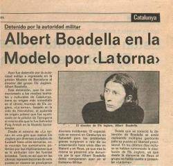 1977 Empresonament d'Albert Boadella, director d'Els Joglars