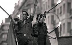 1979 Manifestaci&oacute; de Fuerza Nueva, amb el lema "D&iacute;a de la Patria espa&ntilde;ola"